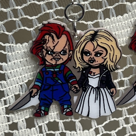 Horror Character Earrings Chucky Bride of Chucky NWOT - Picture 2 of 3